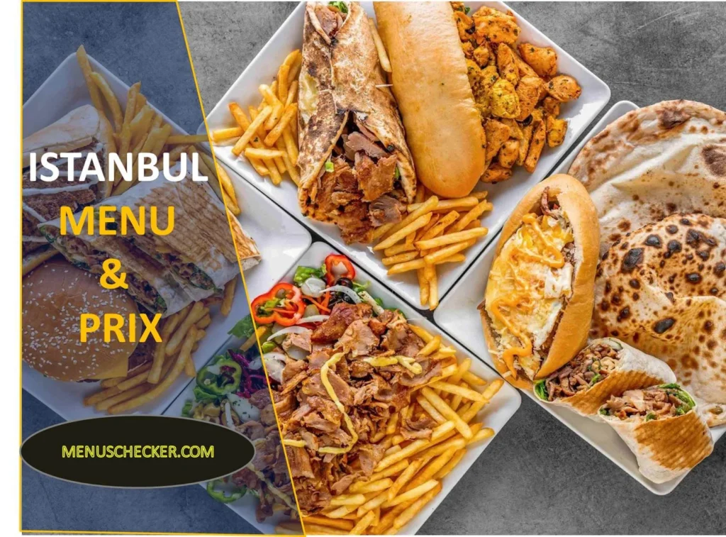 Istanbul Menu and Prix France