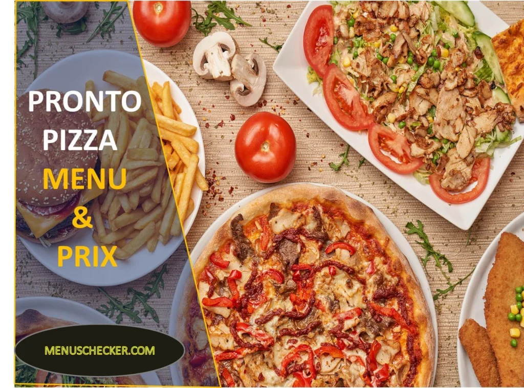 PRONTO PIZZA MENU AND PRIX FRANCE