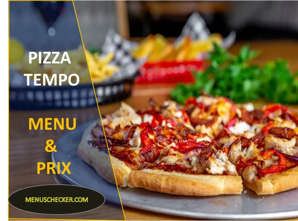 Pizza Tempo Menu and Prix France