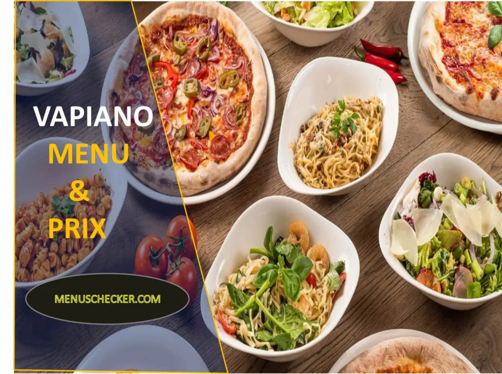 Vapiano menu and prix france