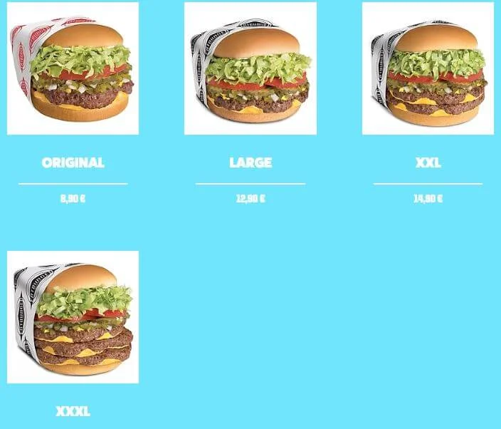 Fatburger menu