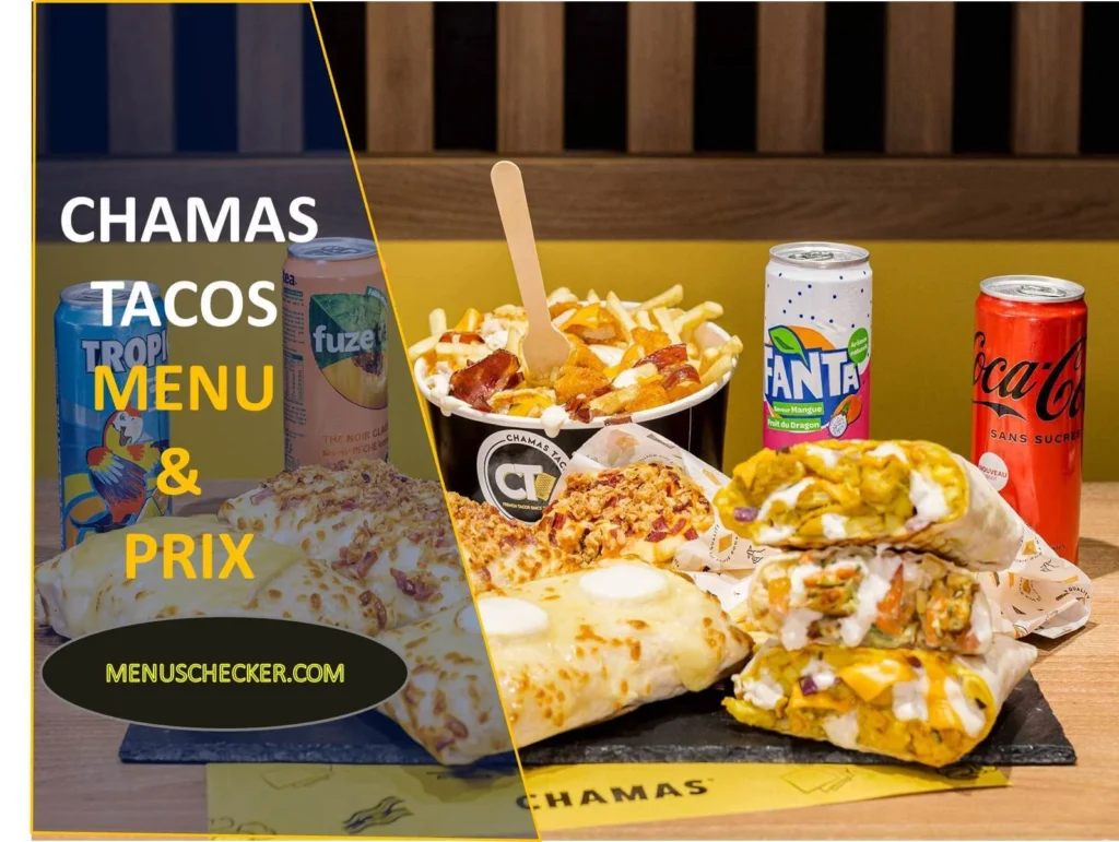 Chamas Tacos Menu and Prix France