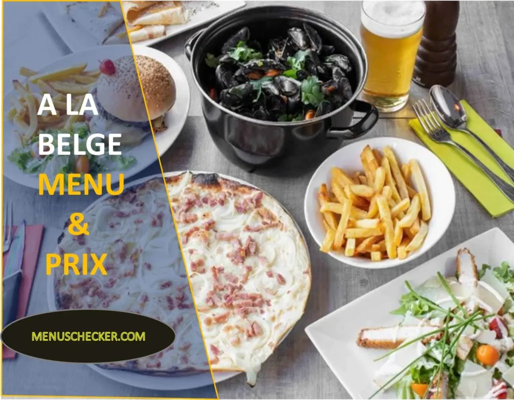 A La Belge Menu and Prix France