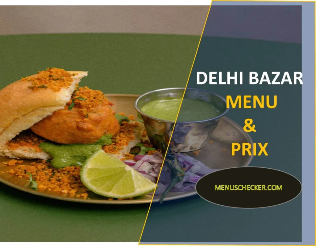 delhi bazar menu and prix france