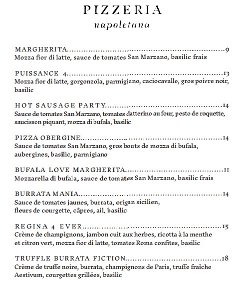 Pizzeria Popolare pizzas