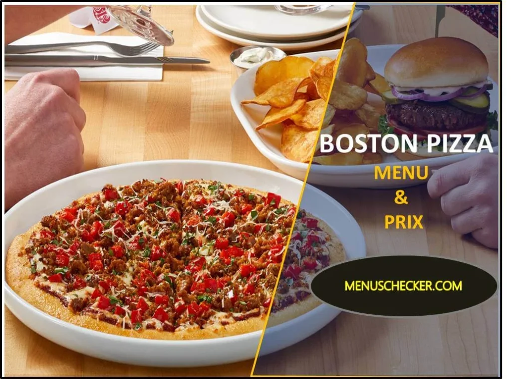 Boston Pizza Menu and Prix France