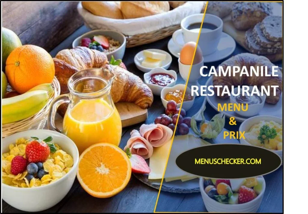 Campanile Restaurant Menu & Prix France