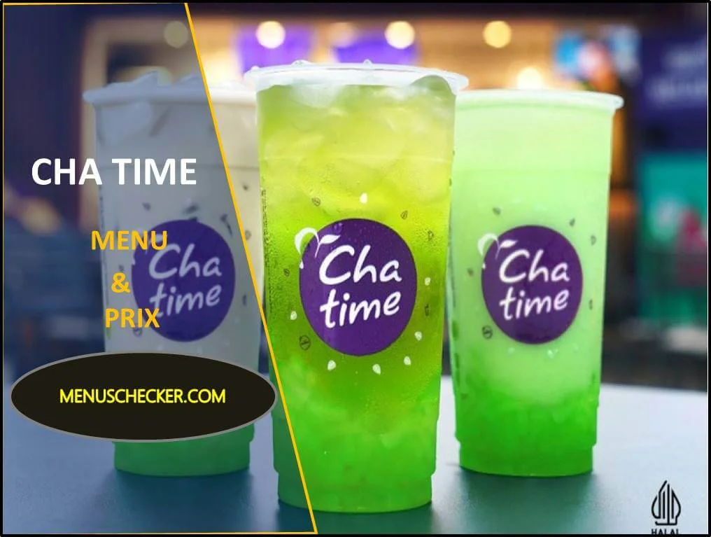 Cha Time menu and prix France