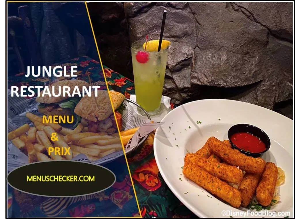 Jungle Restaurant Menu and Prix France