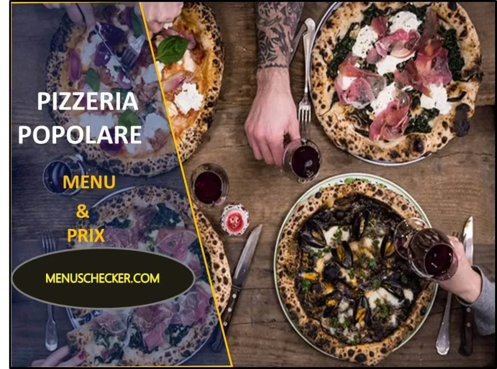 Pizzeria Popolare Menu & Prix France