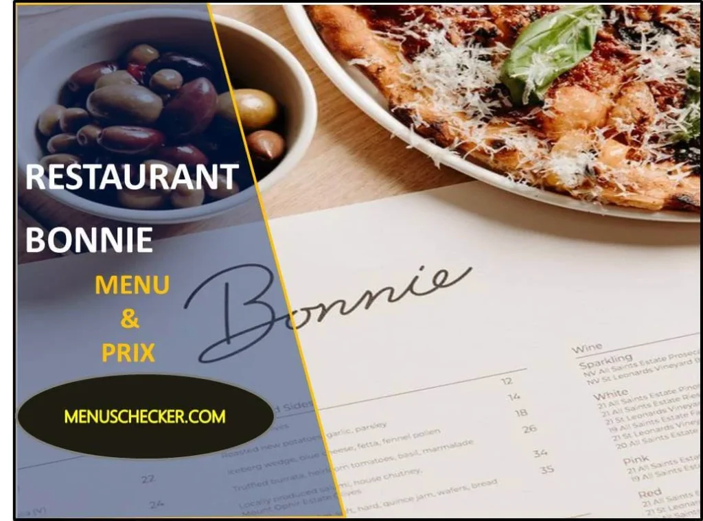 Restaurant Bonnie menu and prix france