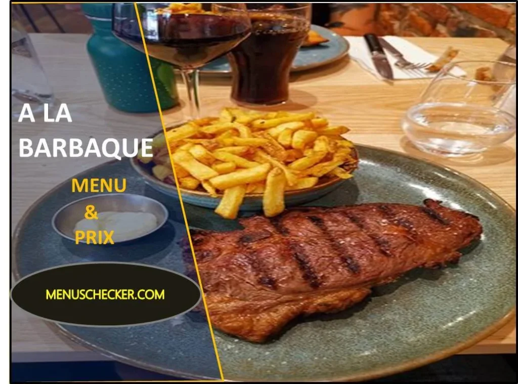 A La Barbaque menu and prix France