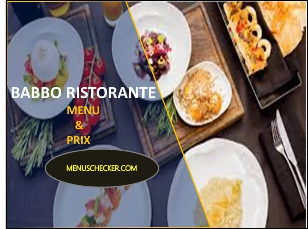 Babbo ristorante menu and prix france