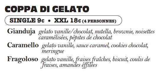 coppa di gelato