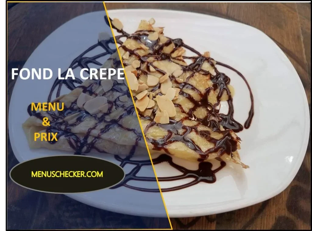 Fond La Crepe Menu prix France