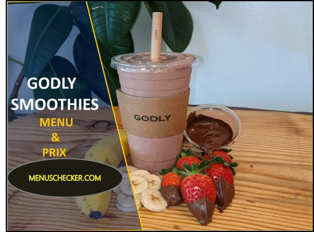 Godly Smoothies Menu and Prix France