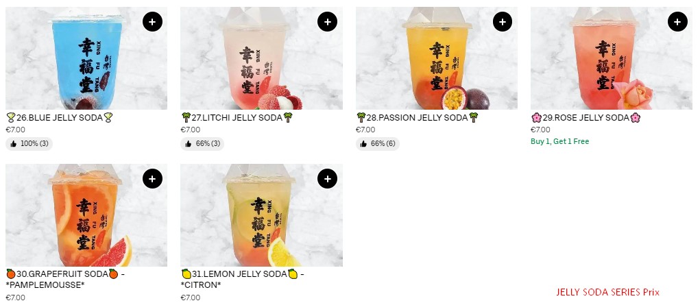 JELLY SODA SERIES Prix 