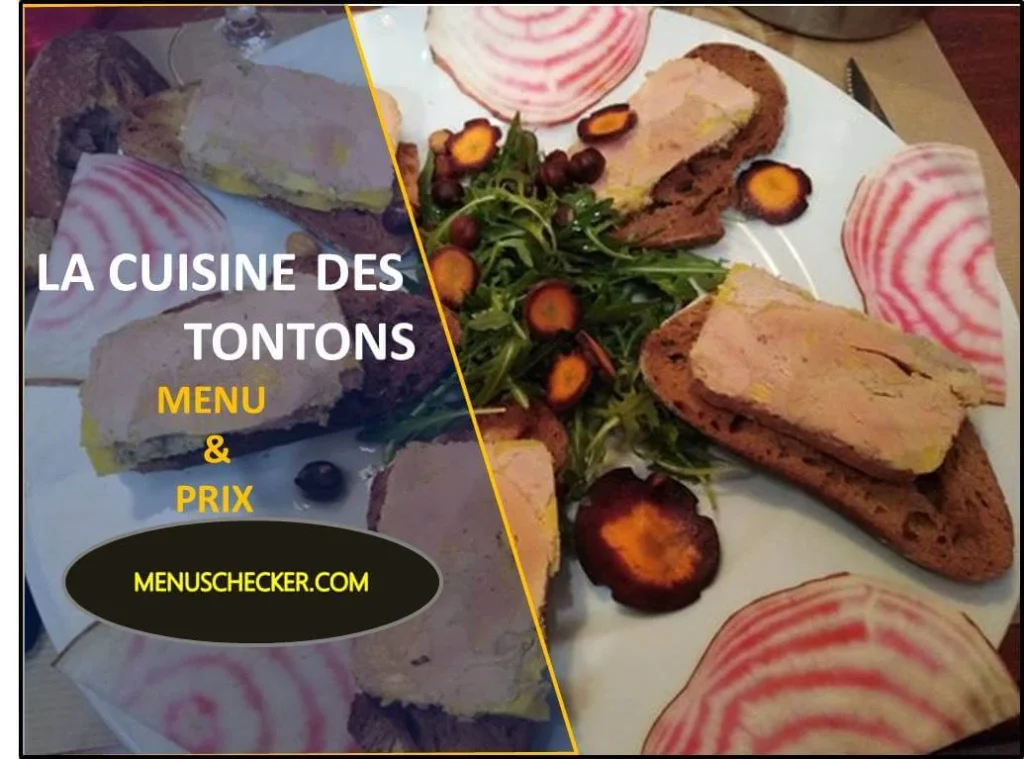 La Cuisine des Tontons menu and prix france