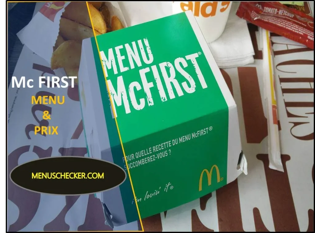 Mc First menu and prix France