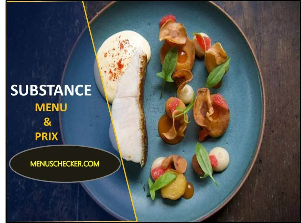 Substance paris menu and prix france