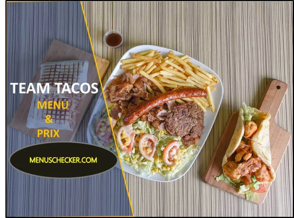 Team tacos menu and prix france