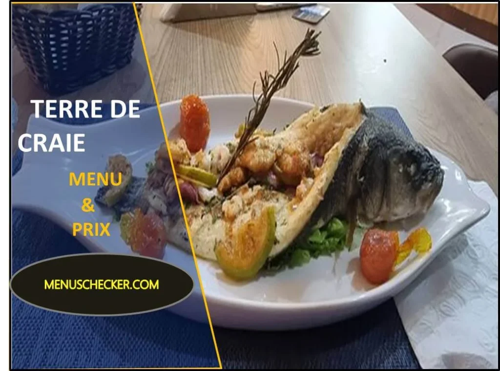 Terre de Craie menu and prix france