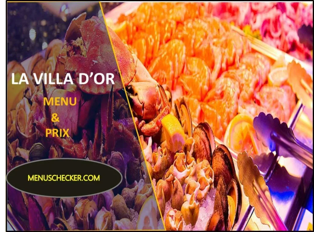 Villa d’Or menu and prix France