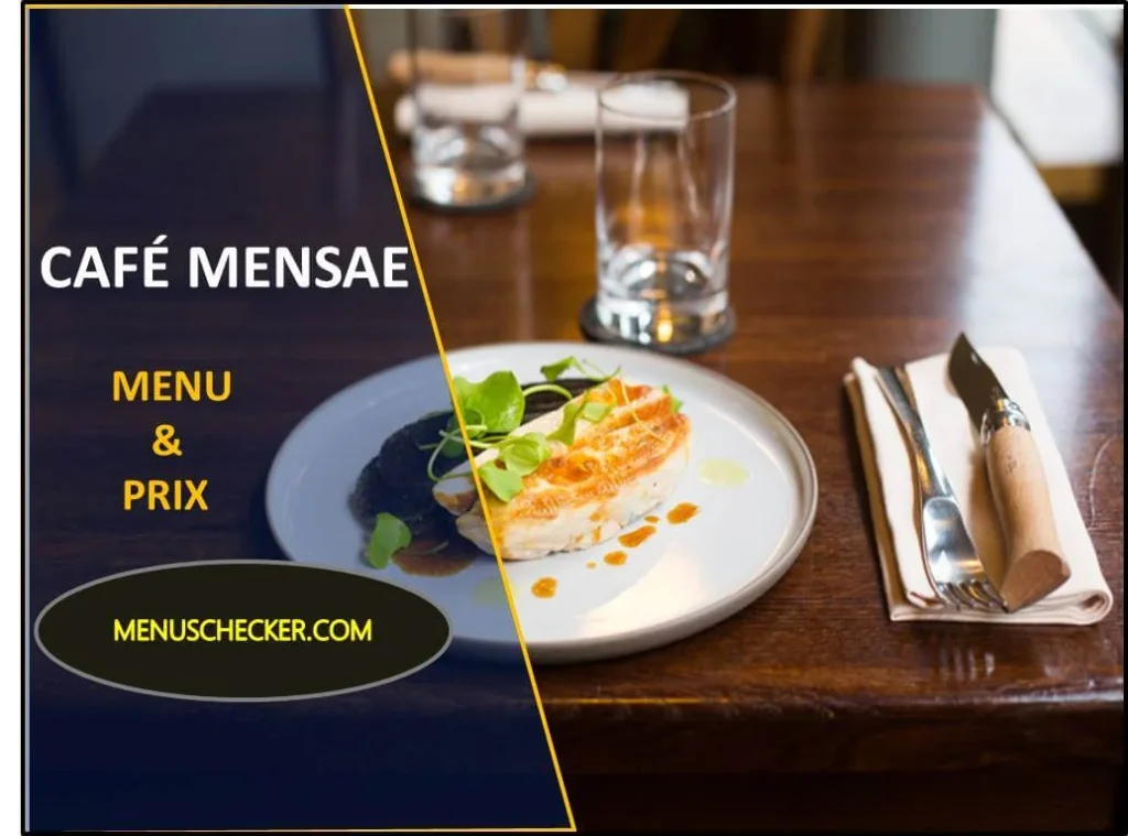 cafe mensae menu and prix france