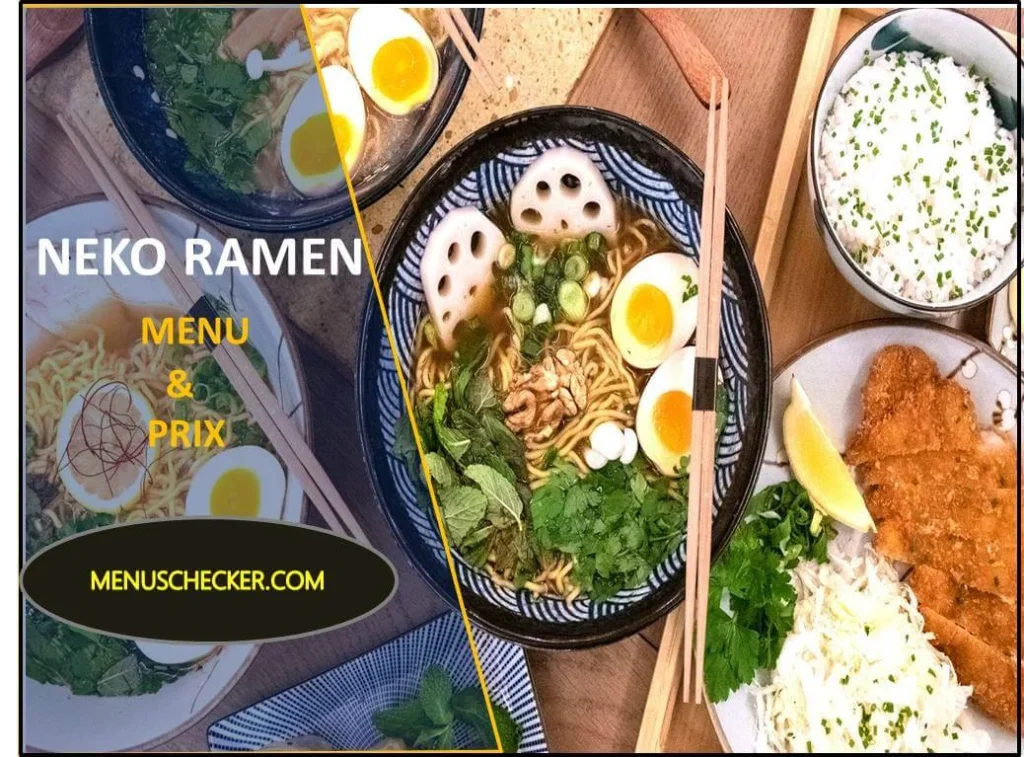 neko ramen menu and prix france