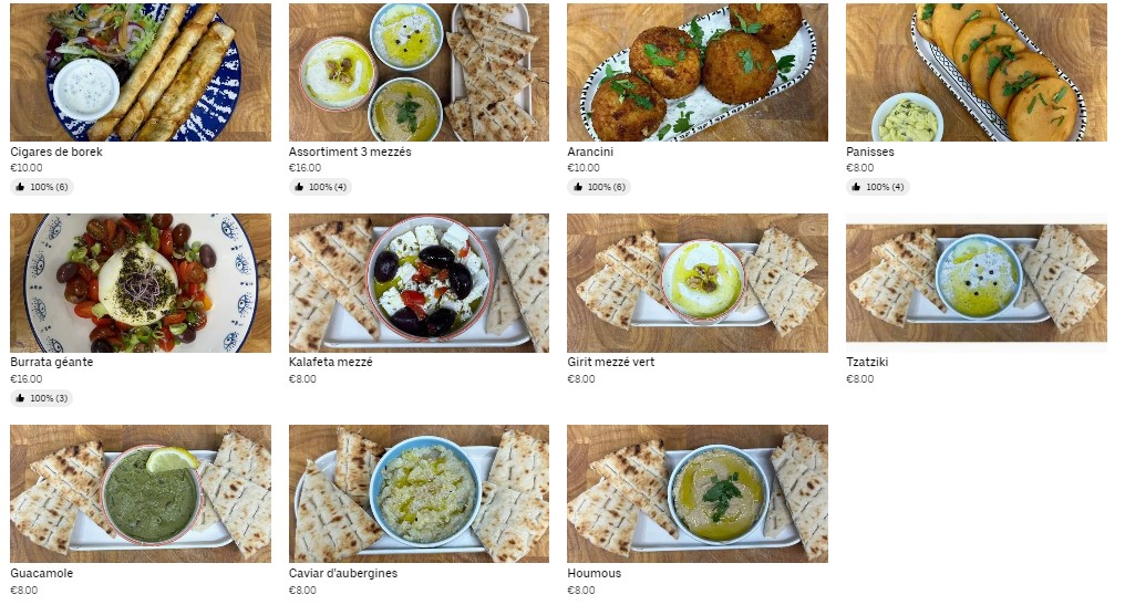 MEZZE Menu 