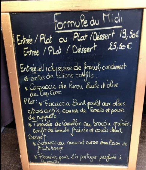 A casaluna menu midi