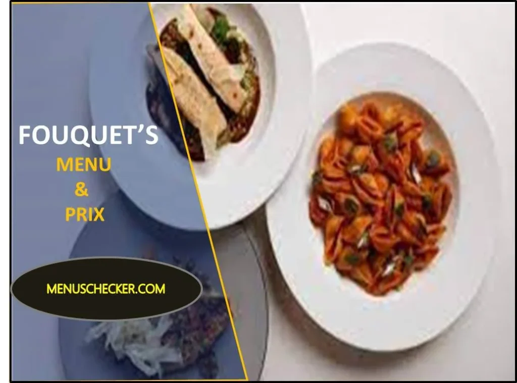 Fouquet's menu and prix france