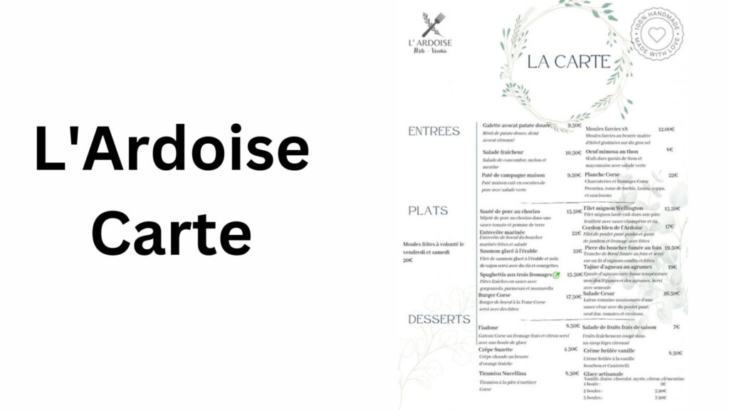 L'Ardoise carte