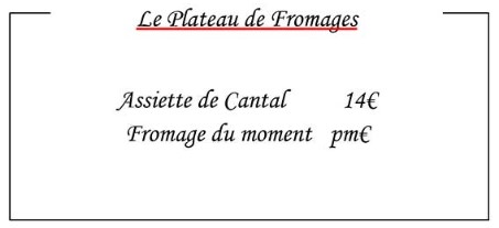 Plateau de Fromages