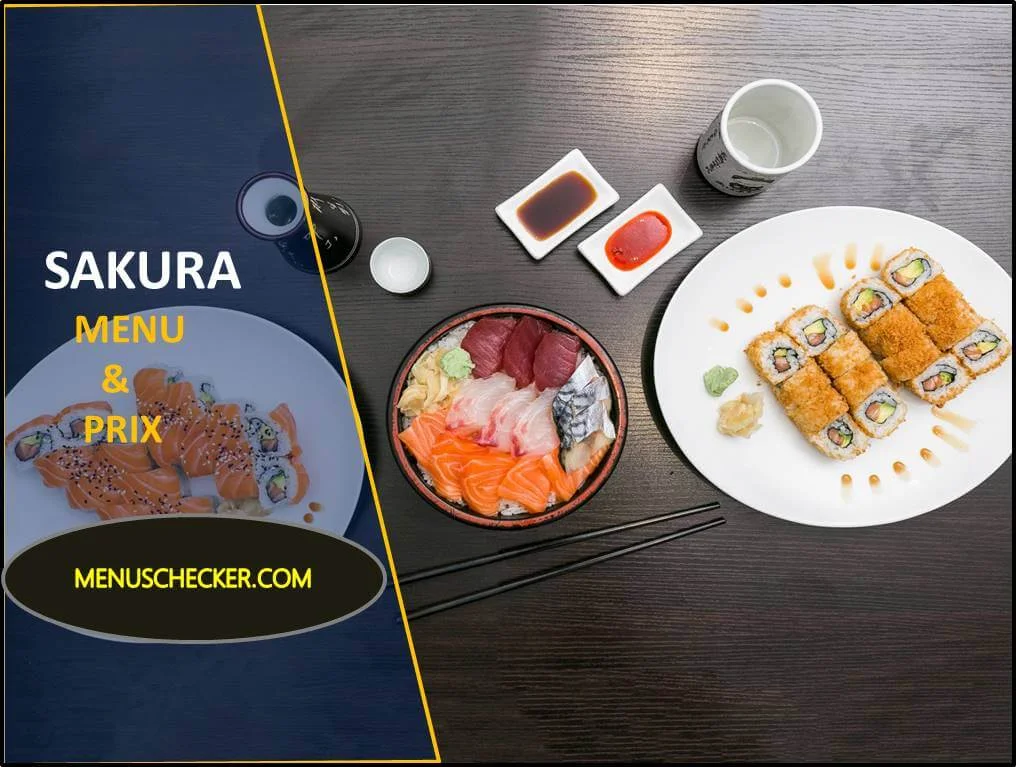 Sakura menu and prix france