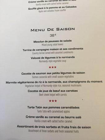 La Mere Poulard Menu & Prix France 2024 - France Menu